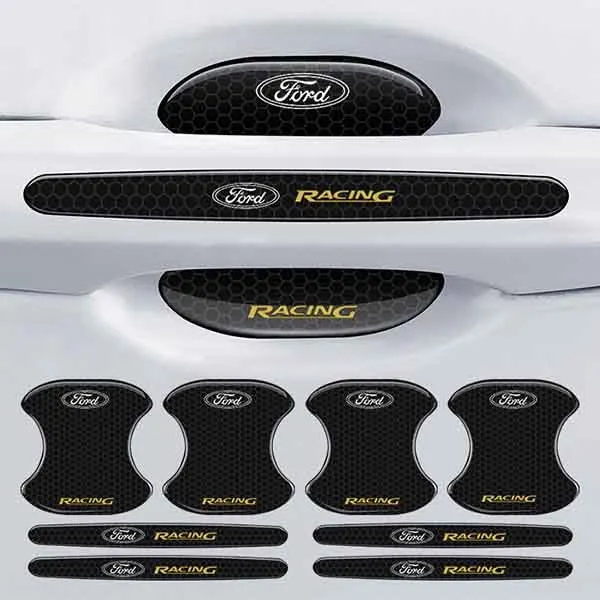 Carbon Fiber Car Door Handle Cup Cover (4PCS)