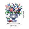  DIY American Flag House Special Shape Diamond Painting Desktop Home Ornament Kit