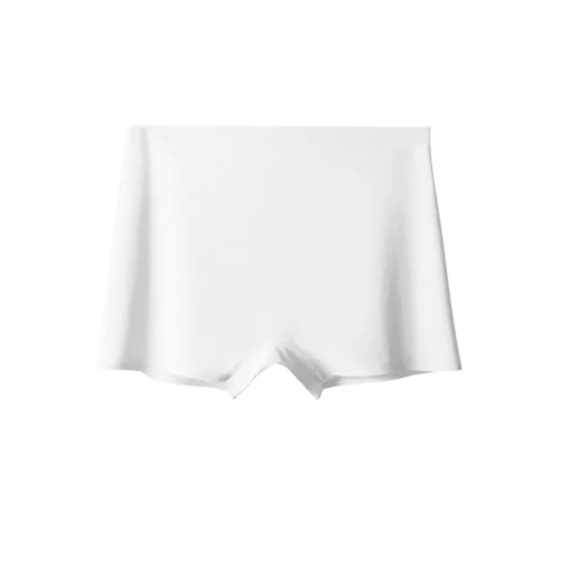 Billionm Women's Seamless Shorts Safety Pants High Waist Large Size Ice Silk Boxer Panties Anti Friction Skirt Shorts