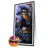 >SALE<5D Diamond Painting Kit Donkey Head Warrior Full Round Drill DIY Wall Art