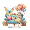 Acrylic Special Shape Flower Hourglass Table Top Diamond Painting Ornament Kits