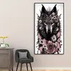 5D DIY Full Round Drill Diamond Painting Wolf Kit Art Home Decoration (NH3249)