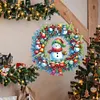 Diamond Painting Acrylic Christmas Snowman Wreath Diamond Painting Ornaments