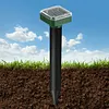 Solar Gopher Repellent Scarer Ultrasonic Vibration Repeller for Outdoor Garden