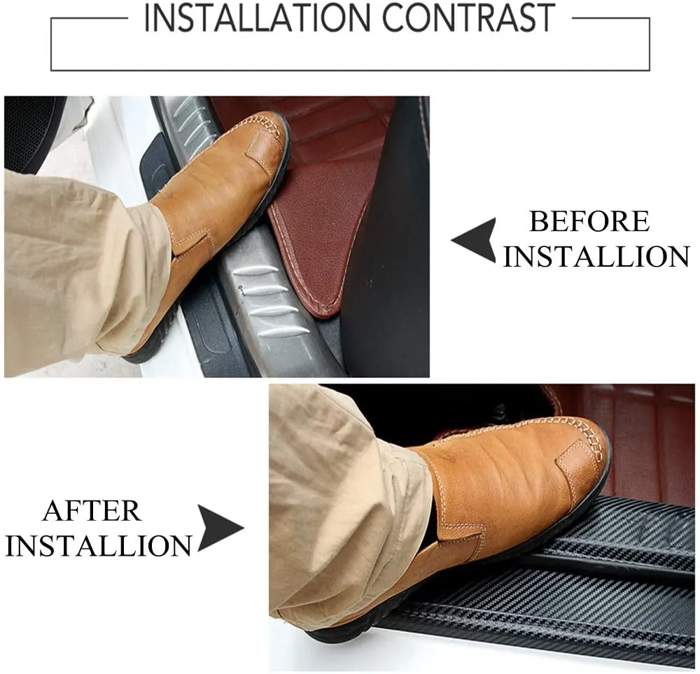 Carbon Fiber Car Threshold Sticker (4PCS)