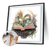 Flying Dragon In Book-Paint by Numbers Acrylic Paintingg 40*40CM(Watercolor)