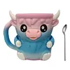 Cute Penguin Cow Leak Proo Ice Cream Pint Containers for Gathering Party Picnic