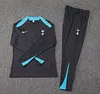 2024/2025 Tottenham Half-Pull Training Suit Dark Grey Football Shirt 1:1 Thai Quality
