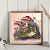 Mushrooms And Books - 11CT Stamped Cross Stitch 50*50cm/19.69*19.69in