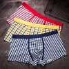 Pure Cotton Breathable Check Boxer Briefs