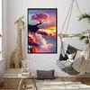 (Counted/Stamped)(Big Size) 11CT Tree and cloud Cross Stitch -40x63cm/15.75*24.8in