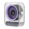 Desk Fan LED Display Portable Table Desktop Air Circulator Fan Quiet Small Fan