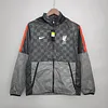 2021/2022 Liverpool Windbreaker Black-Grey Plaid Soccer Jersey 1:1 Thai Quality