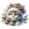 Cat - 18CT Stamped Cross Stitch - 30*30cm