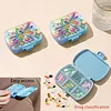 (US Local)5D DIY Diamond Painting Dot Pill Case Diamond Art Pill Storage Box (Dragonfly)
