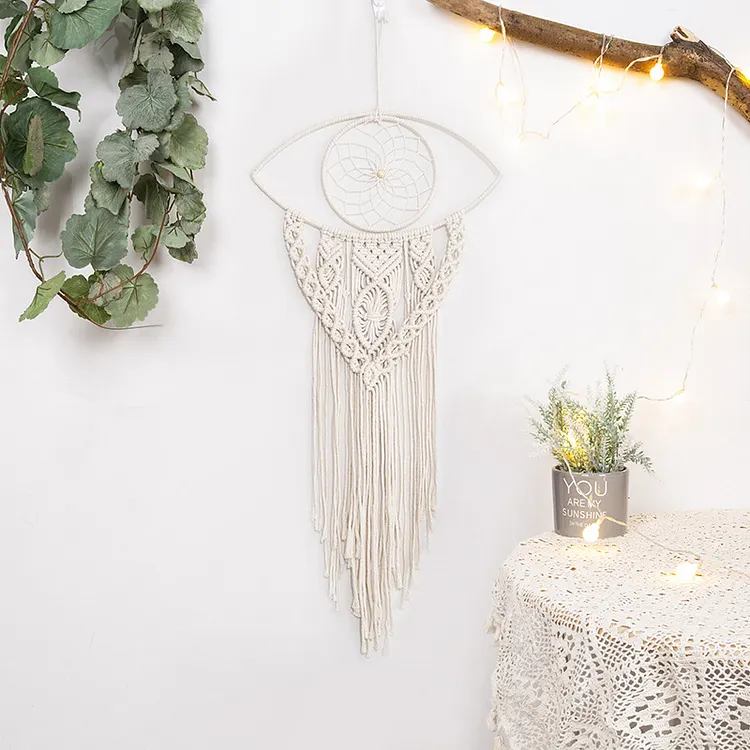 Beige Evil Eye Dream Catcher