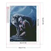 Wolf Girl - Round AB Drills Diamond Painting(45x35cm)