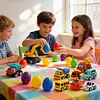 12/20 Pack Colorful Easter Egg Fillers Presents for Girls Boys Kids Toddlers