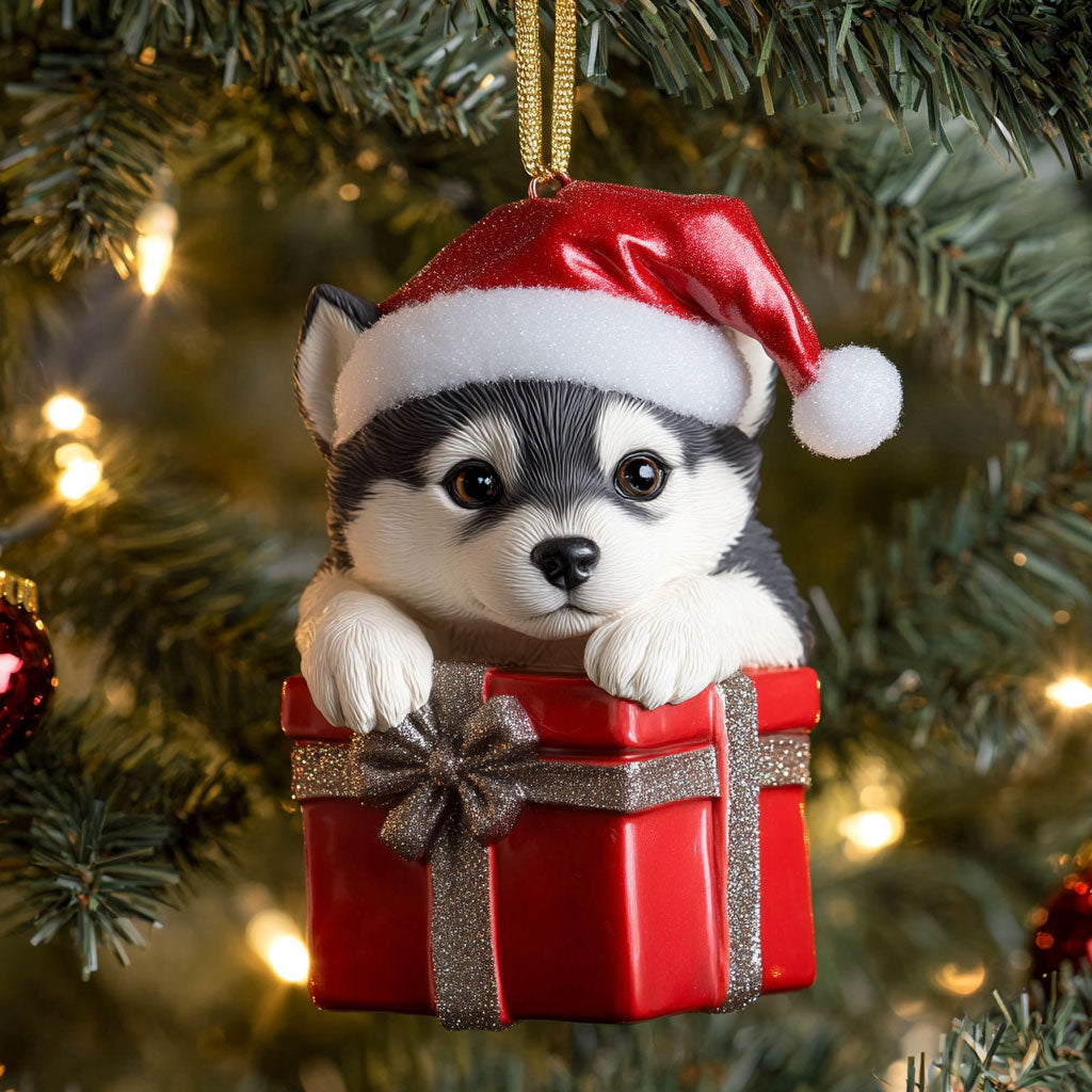 Hot sale Winter Husky CP1510046CL Christmas Ornament