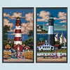 (2-Pack)Lighthouse-Full Round Diamond Painting 30*60CM