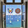 5Pcs DIY Diamond Painting Wind Chimes Crystal Window Suncatcher Craft Set Birthday Gifts Home Garden Decor