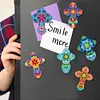 6pcs DIY Diamond Painting Refrigerator Magnets Sticker Kit (Cross)