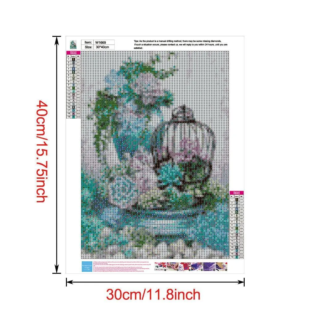 Diamond Painting - Full Round Drill - Succulents(30*40cm)