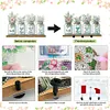 Acrylic Vase Bouquet Diamond Art Hanging Hooks A Row of 3 Hooks DIY Crafts Decor Kit