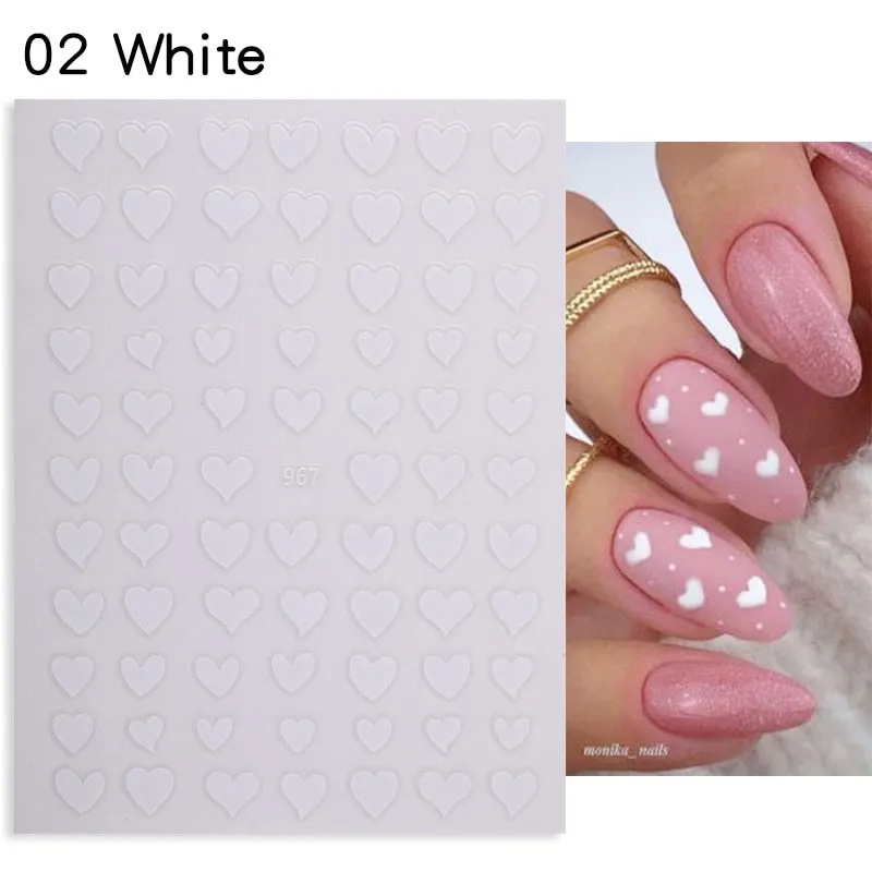 Maple Leaves 3D Nail Sticker Gold Black iridescent Leaf Tree Geometrics Lines Adhesive Transfer Sticker DIY Nail Decoration