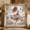 The Girl Dancing With Butterflies-Partial Special Shaped Diamond painting 30*30CM