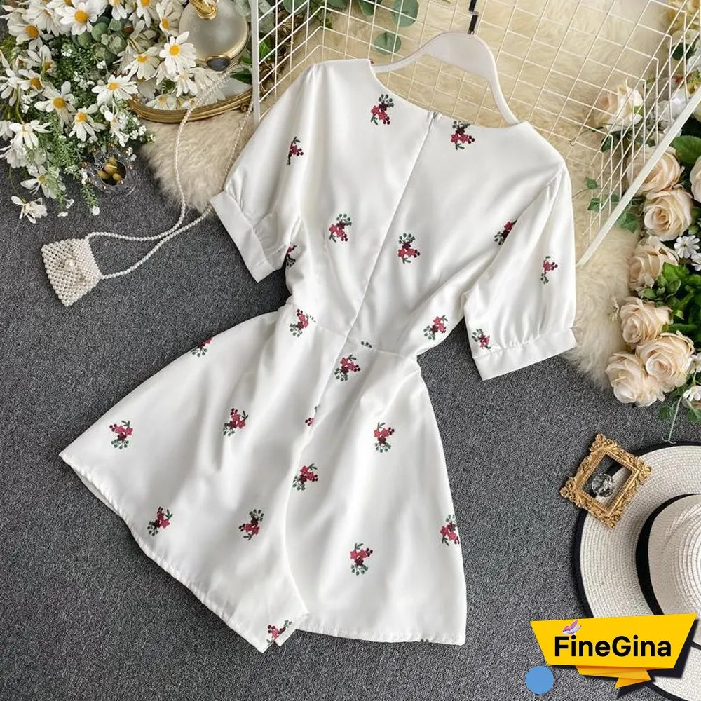 Casual V-Collar High Waist Rompers P10651