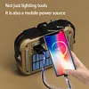 Solar USB Charging Work Light Power Display IPX4 Waterproof Light (Lampshade)