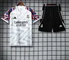 2025/2026 Real Madrid Pre-Match Training White Shirt+Shorts 1:1 Thai Quality
