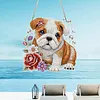Diamond Painting Acrylic Double-side Pug Pendant Hanging Gem