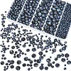 800Pcs 4/6/8/10mm Glass Beads for Jewelry Making Crystal Faceted Jewelry Beads with Holes for Bracelets Necklace Pendants Making Supplies