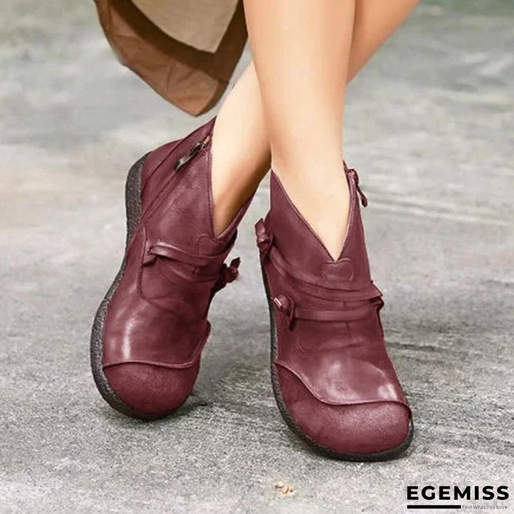 Flat Heel Casual Women Boots | EGEMISS