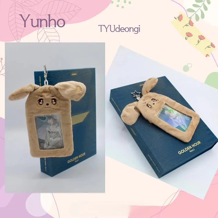 ATEEZ Golden Hour Part 2 Aniteez Plush Photocard Holder