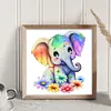 Elephant - 18CT Stamped Cross Stitch 20*20cm/7.87*7.87in