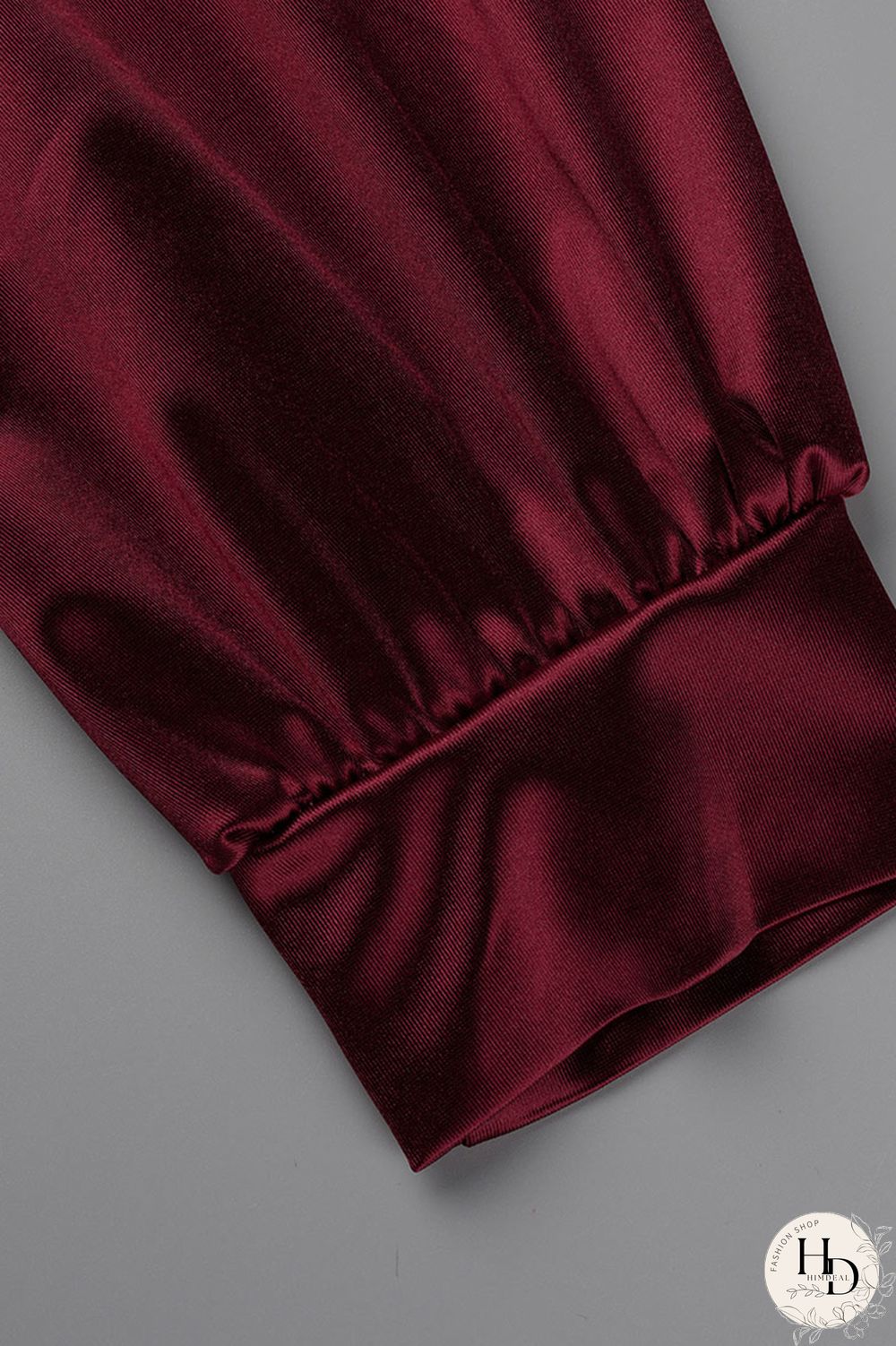 Burgundy Casual Solid Patchwork Fold V Neck Pleated Dresses