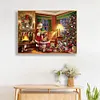 (Big Size)Santa Claus Counting Gifts - 11CT Stamped Cross Stitch - 60*45cm - Xmas