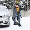Adjustable Car Snow Shovel Portable Survival Shovel Rotating Snow Removal Shovel