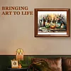 (US Local)Paint By Numbers Kit On Canvas DIY Oil Art Flower Picture Home Wall Decor50x40cm