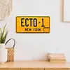 ECTO1 - Enseigne M&eacute;tallique de permis de voiture(30*15cm)