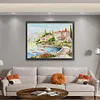 (US Local)Lake Como-11CT Stamped Cross Stitch Kit(66x55cm)
