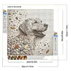 Stone Art Dog-Full Round Diamond painting 30*30CM