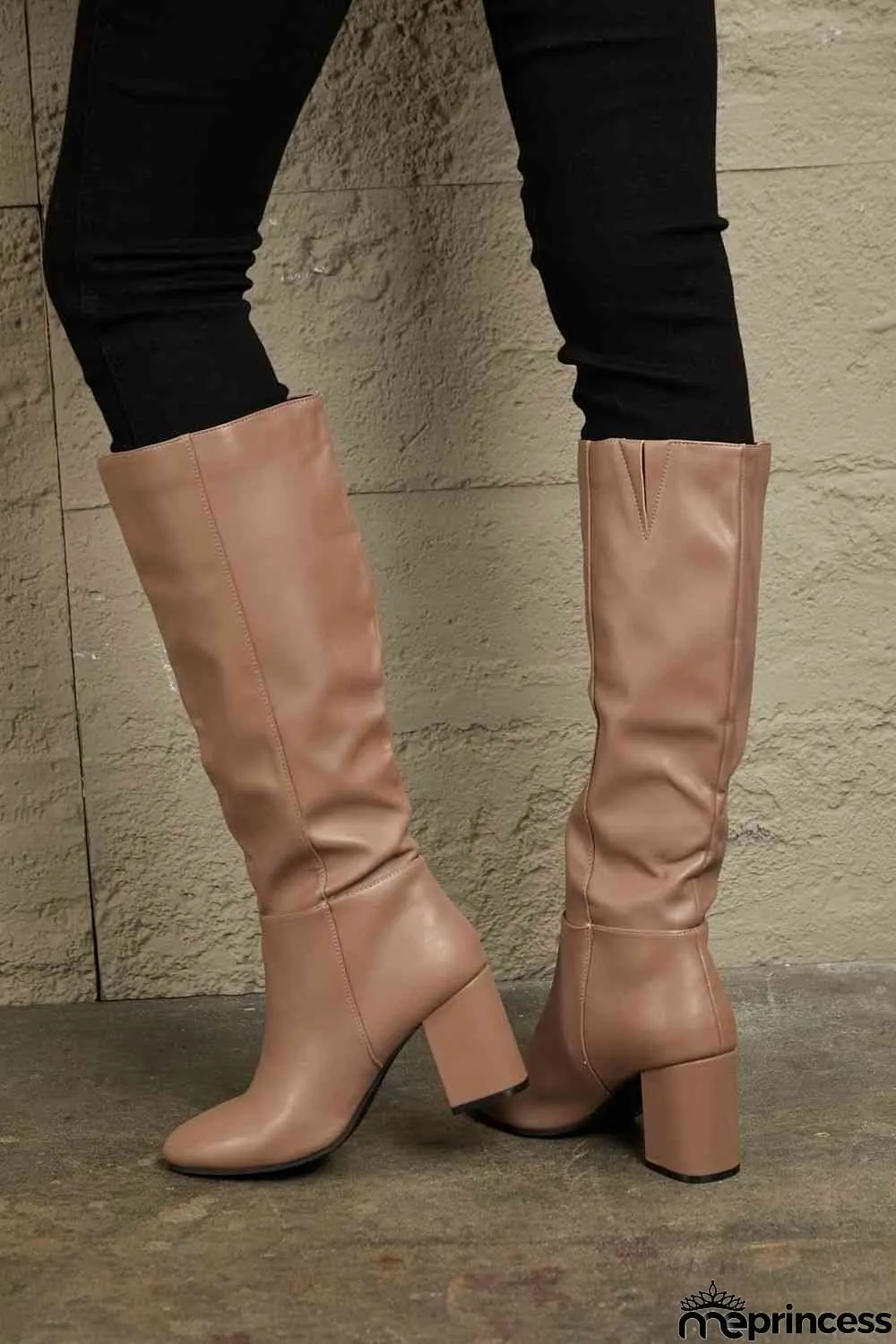 East Lion Corp Block Heel Knee High Boots