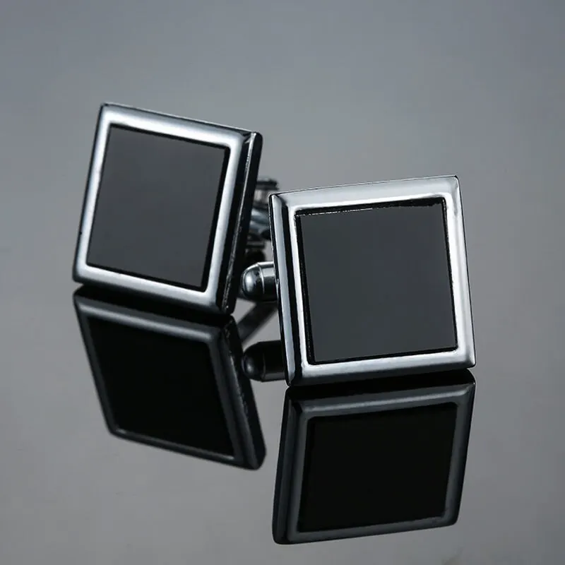 French Shirt Cufflinks Buttons High Quality Copper Material Laser Metal Men's Business Party High-grade Classic Cuff Link Unisex