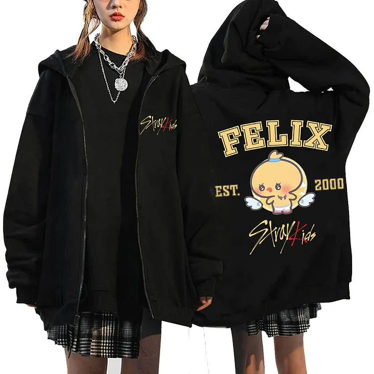 Stray Kids Skzoo Zip-Up Hoodie