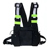 Reflective Vest Backpack Multi-Pocket Vest Bag Large Capacity Stylish Chest Bag