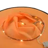 Halloween Chapeau de Sorci&egrave;re Rougeoyant Led Magicien